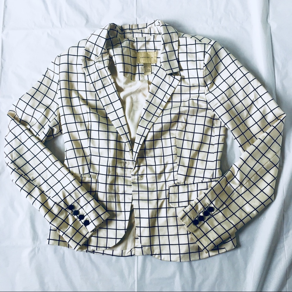Forever 21 Plaid blazer